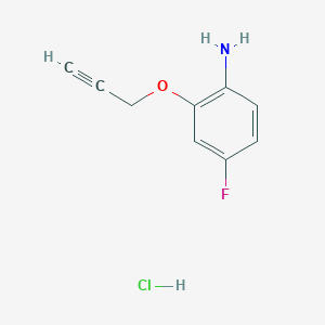 B1441435 4-Fluoro-2-(prop-2-yn-1-yloxy)aniline hydrochloride CAS No. 1354950-12-1