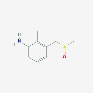 molecular formula C9H13NOS B1441437 3-(メチルスルフィニルメチル)-2-メチルアニリン CAS No. 1250316-56-3