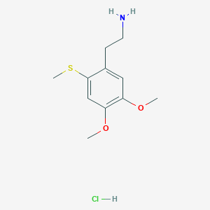 B1441440 2-[4,5-Dimethoxy-2-(methylsulfanyl)phenyl]ethan-1-amine hydrochloride CAS No. 1354954-49-6