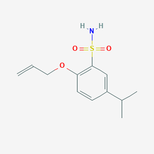 5-(Propan-2-yl)-2-[(prop-2-en-1-yl)oxy]benzene-1-sulfonamide