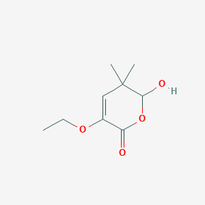 3-Ethoxy-6-hydroxy-5,5-dimethyl-5,6-dihydro-2H-pyran-2-one