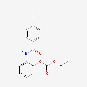 Carbonic acid, 2-((4-(1,1-dimethylethyl)benzoyl)methylamino)phenyl ethyl ester