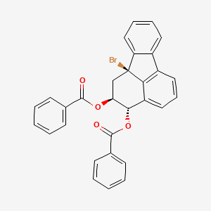 2,3-Fluoranthenediol, 10b-bromo-1,2,3,10b-tetrahydro-, dibenzoate, (2alpha,3beta,10balpha)-