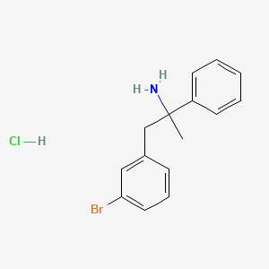 molecular formula C15H17BrClN B1441469 1-(3-溴苯基)-2-苯基丙烷-2-胺盐酸盐 CAS No. 1354951-45-3