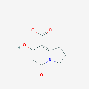 molecular formula C10H11NO4 B1441477 Methyl 7-hydroxy-5-oxo-1,2,3,5-tetrahydroindolizine-8-carboxylate CAS No. 37704-45-3