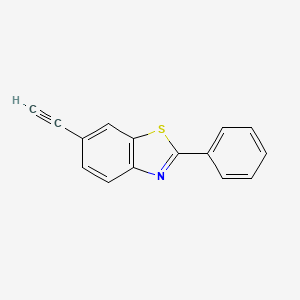 molecular formula C15H9NS B14414819 6-Ethynyl-2-phenyl-1,3-benzothiazole CAS No. 84033-09-0