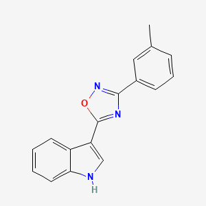 3-[3-(3-Methylphenyl)-1,2,4-oxadiazol-5(2H)-ylidene]-3H-indole