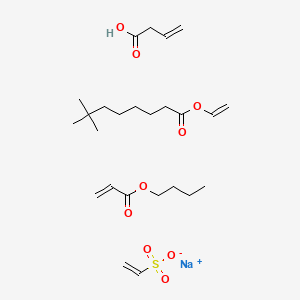 Sodium;but-3-enoic acid;butyl prop-2-enoate;ethenesulfonate;ethenyl 7,7-dimethyloctanoate