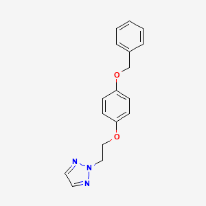 2-{2-[4-(Benzyloxy)phenoxy]ethyl}-2H-1,2,3-triazole