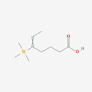 5-(Trimethylsilyl)hept-5-enoic acid