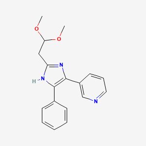 3-[2-(2,2-Dimethoxyethyl)-5-phenyl-1H-imidazol-4-yl]pyridine