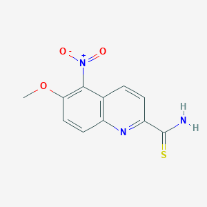 6-Methoxy-5-nitroquinoline-2-carbothioamide