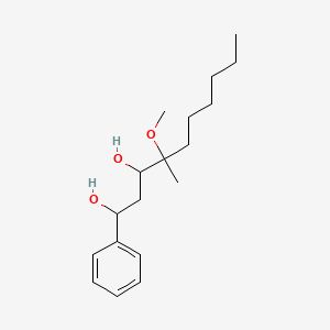 4-Methoxy-4-methyl-1-phenyldecane-1,3-diol