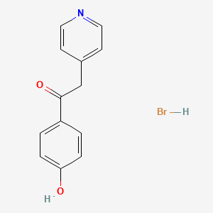 molecular formula C13H12BrNO2 B1441490 1-(4-羟基苯基)-2-(吡啶-4-基)乙烷-1-酮氢溴酸盐 CAS No. 1354954-46-3