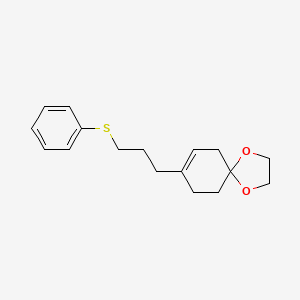 8-[3-(Phenylsulfanyl)propyl]-1,4-dioxaspiro[4.5]dec-7-ene