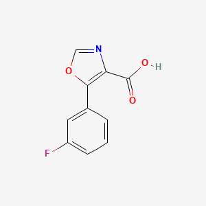 B1441492 5-(3-Fluorophenyl)-1,3-oxazole-4-carboxylic acid CAS No. 1083401-22-2