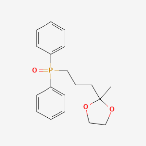 [3-(2-Methyl-1,3-dioxolan-2-yl)propyl](oxo)diphenyl-lambda~5~-phosphane