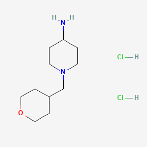 B1441507 1-[(Tetrahydro-2H-pyran-4-yl)methyl]piperidin-4-amine dihydrochloride CAS No. 1286274-47-2