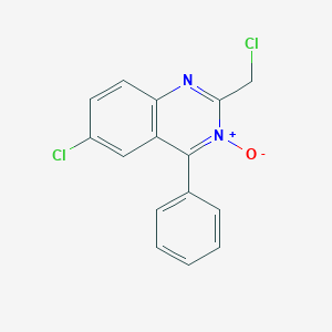molecular formula C15H10Cl2N2O B144151 6-氯-2-(氯甲基)-4-苯基喹唑啉-3-氧化物 CAS No. 5958-24-7