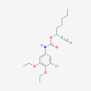 Oct-1-yn-3-yl (3-chloro-4,5-diethoxyphenyl)carbamate