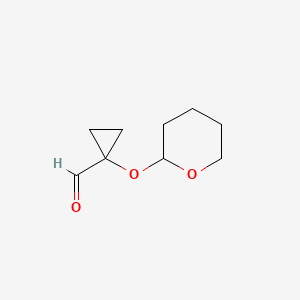 1-Tetrahydro-pyran-2-yloxy-cyclopropane-1-carbaldehyde