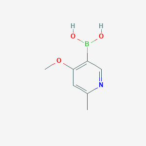 molecular formula C7H10BNO3 B1441513 Acide (4-méthoxy-6-méthylpyridin-3-yl)boronique CAS No. 1100262-14-3