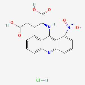 L-Glutamic acid, N-(1-nitro-9-acridinyl)-, monohydrochloride