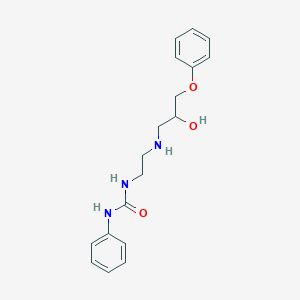 N-{2-[(2-Hydroxy-3-phenoxypropyl)amino]ethyl}-N'-phenylurea