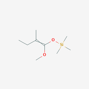 [(1-Methoxy-2-methylbut-1-en-1-yl)oxy](trimethyl)silane