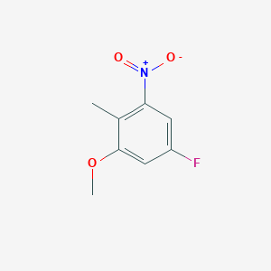 molecular formula C8H8FNO3 B1441520 5-フルオロ-1-メトキシ-2-メチル-3-ニトロベンゼン CAS No. 1167055-65-3