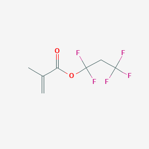 molecular formula C7H7F5O2 B14415208 1,1,3,3,3-Pentafluoropropyl 2-methylprop-2-enoate CAS No. 80110-84-5