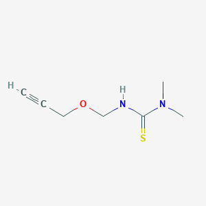 molecular formula C7H12N2OS B14415209 1,1-Dimethyl-3-(prop-2-ynoxymethyl)thiourea CAS No. 81066-26-4