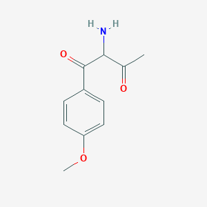 B14415224 2-Amino-1-(4-methoxyphenyl)butane-1,3-dione CAS No. 84490-20-0