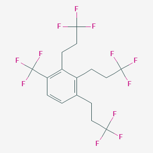 1-(Trifluoromethyl)-2,3,4-tris(3,3,3-trifluoropropyl)benzene