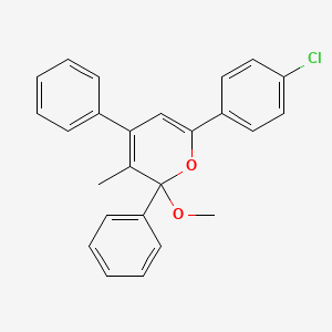 6-(4-Chlorophenyl)-2-methoxy-3-methyl-2,4-diphenyl-2H-pyran