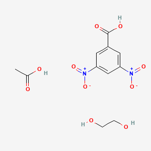 Acetic acid;3,5-dinitrobenzoic acid;ethane-1,2-diol