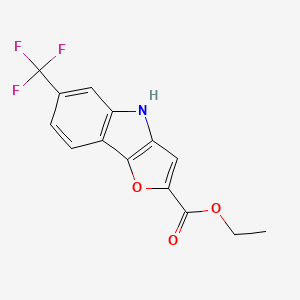 Ethyl 6-(trifluoromethyl)-4H-furo[3,2-B]indole-2-carboxylate