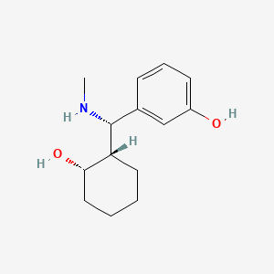 Phenol, 3-((2-hydroxycyclohexyl)(methylamino)methyl)-, (1alpha(R*),2alpha)-