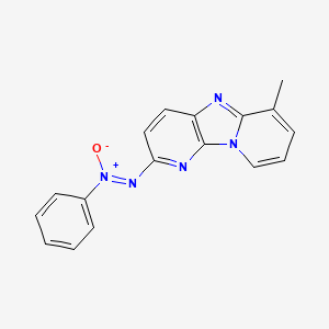 (10-methyl-1,3,8-triazatricyclo[7.4.0.02,7]trideca-2(7),3,5,8,10,12-hexaen-4-yl)imino-oxido-phenylazanium