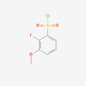 molecular formula C7H6ClFO3S B1441544 2-氟-3-甲氧基苯基-1-磺酰氯 CAS No. 1214350-99-8