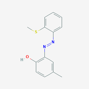 4-Methyl-6-{2-[2-(methylsulfanyl)phenyl]hydrazinylidene}cyclohexa-2,4-dien-1-one