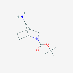 molecular formula C11H20N2O2 B1441546 2-Boc-7-amino-2-azabicyclo[2.2.1]heptane CAS No. 1251015-62-9