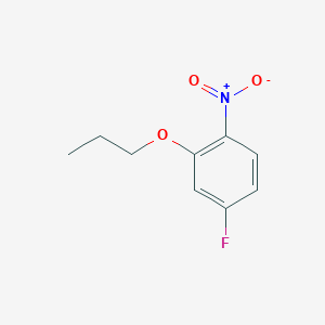 molecular formula C9H10FNO3 B1441554 4-Fluoro-1-nitro-2-propoxybenzene CAS No. 28987-45-3