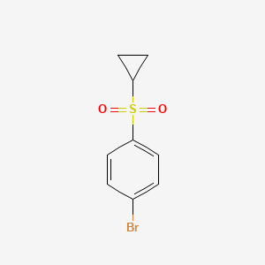 molecular formula C9H9BrO2S B1441561 1-溴-4-(环丙磺酰基)苯 CAS No. 648906-28-9