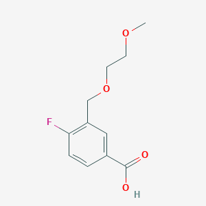 molecular formula C11H13FO4 B1441564 4-Fluoro-3-[(2-methoxyethoxy)methyl]benzoic acid CAS No. 1341974-27-3