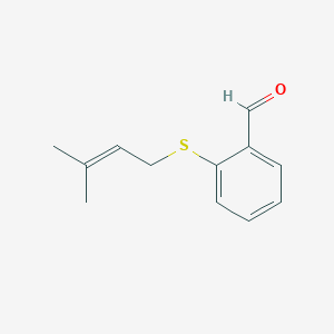 2-[(3-Methylbut-2-en-1-yl)sulfanyl]benzaldehyde