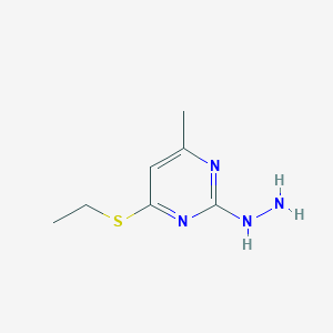 4-(Ethylsulfanyl)-2-hydrazinyl-6-methylpyrimidine