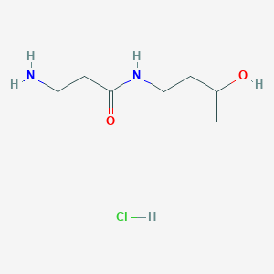 molecular formula C7H17ClN2O2 B1441572 3-Amino-N-(3-hydroxybutyl)propanamide hydrochloride CAS No. 1220034-57-0