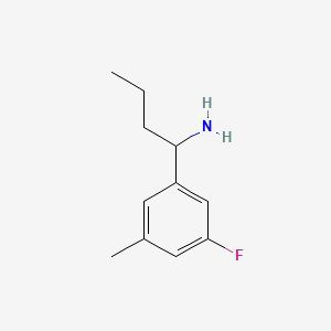molecular formula C11H16FN B1441573 1-(3-氟-5-甲基苯基)丁-1-胺 CAS No. 1270409-76-1