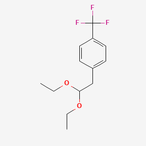 molecular formula C13H17F3O2 B1441577 1-(2,2-Diethoxyethyl)-4-(trifluoromethyl)benzene CAS No. 1354958-92-1